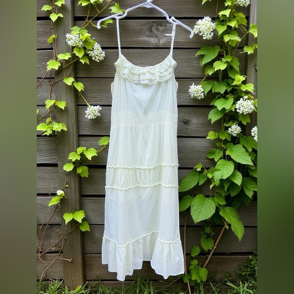SETTY KOOP Children’s boutique soft yellow cotton dress Size 14/16 youth